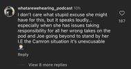 Comment under @theshaderoom 's post regarding Melyssa Ford adding GIMME A HUG to her IG profile. (Image via Instagram/@theshaderoom)
